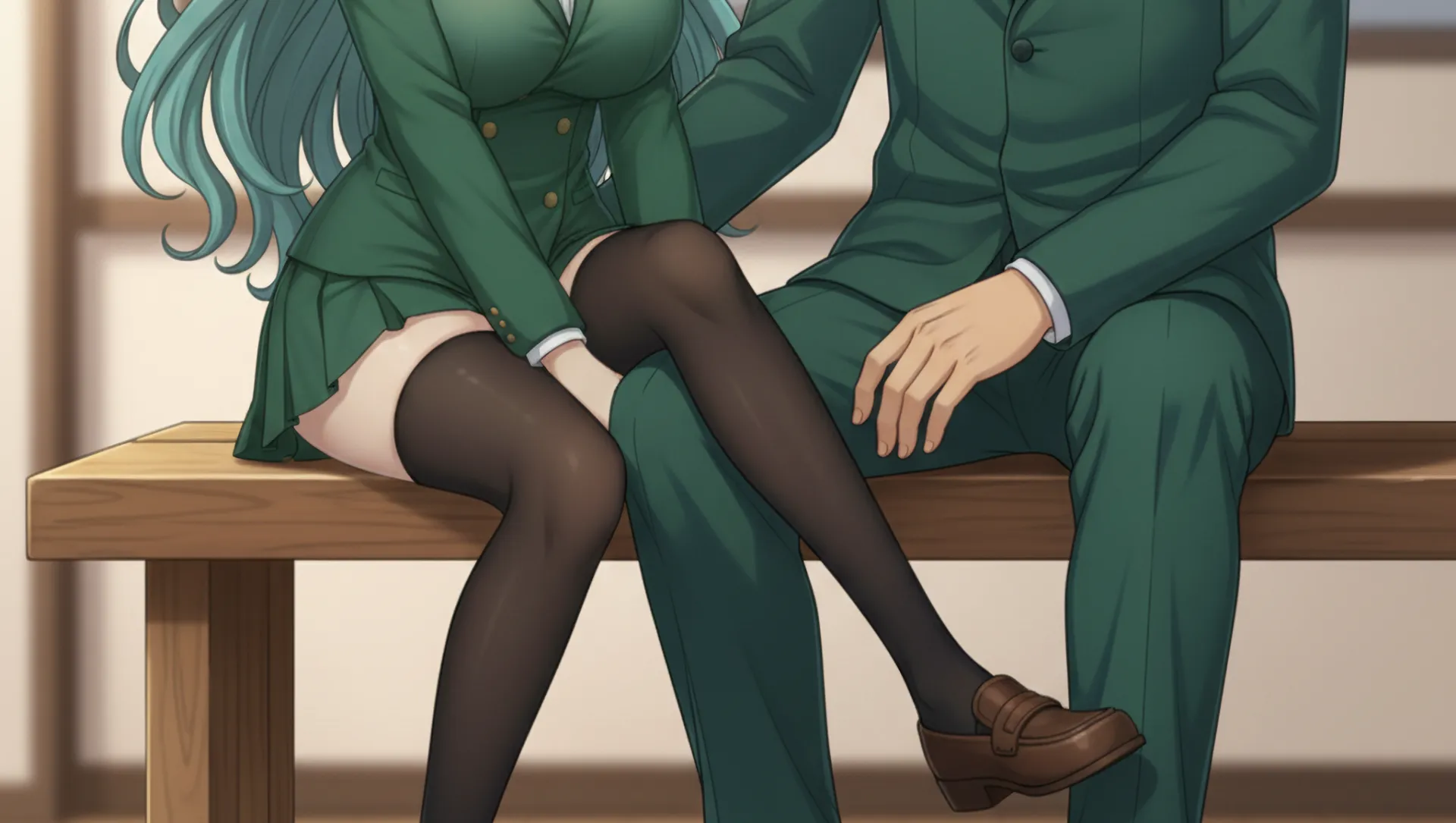 ソニアが自分の足をラムリーザの足に絡める場面