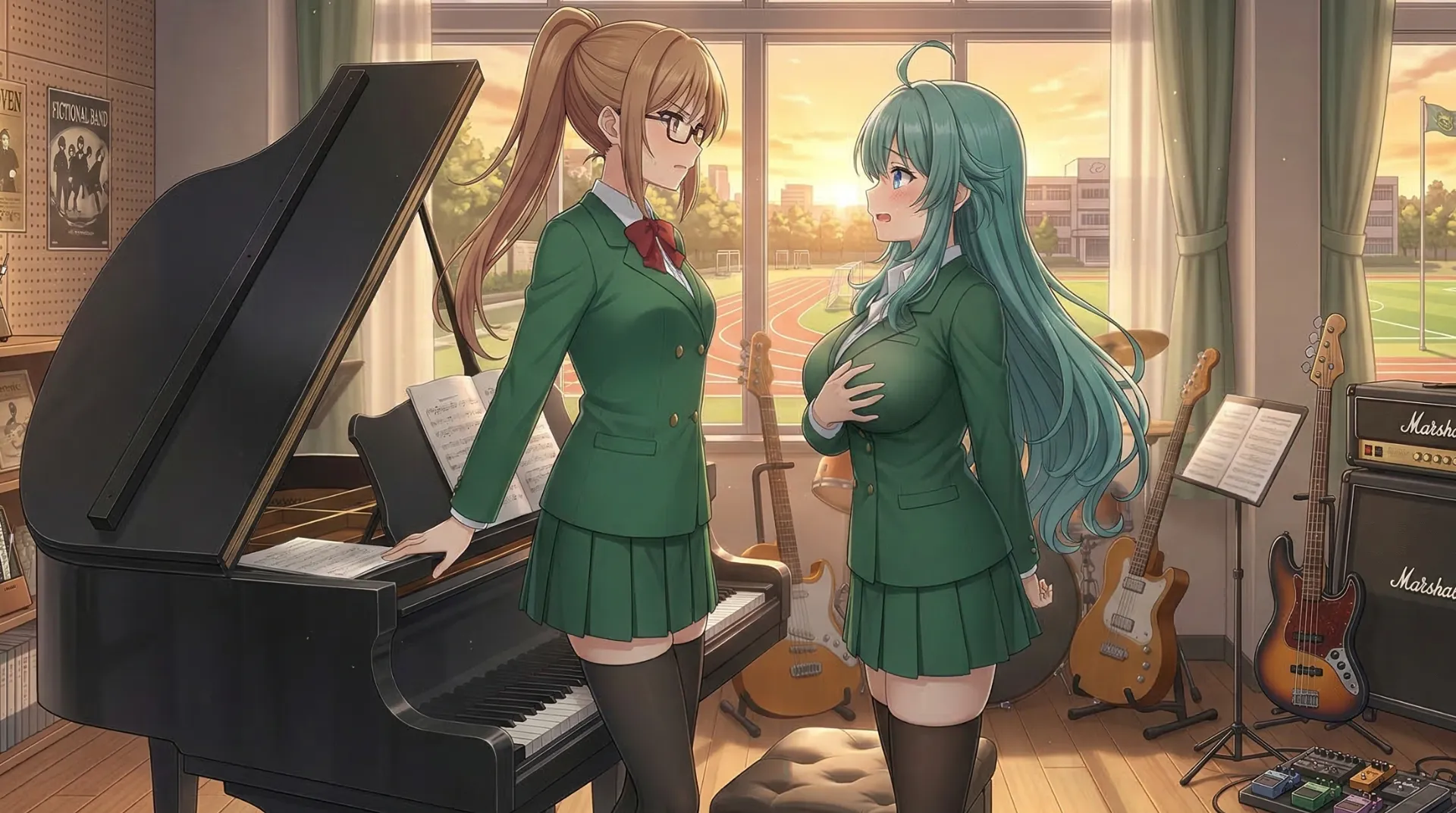 ソニアが胸を押さえてロザリーンに抗議する場面