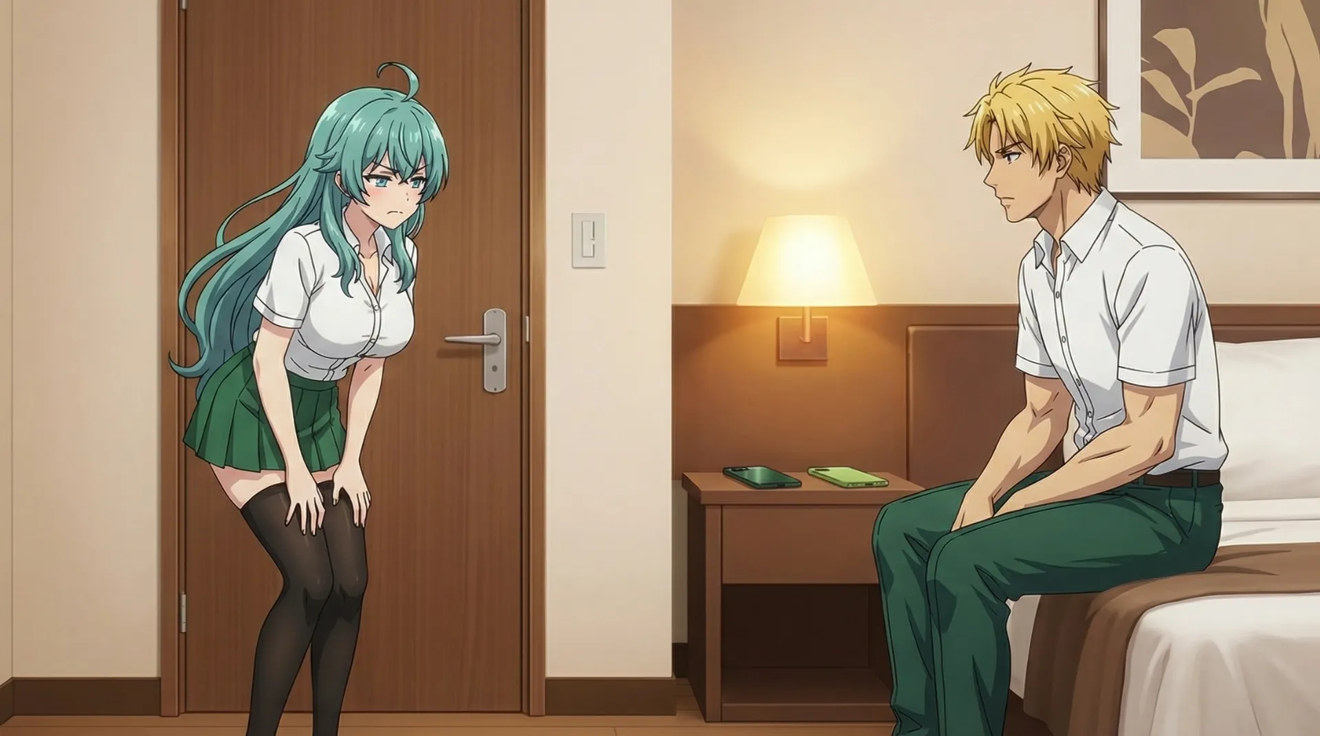 ソニアがラムリーザに、制服について文句を言う場面